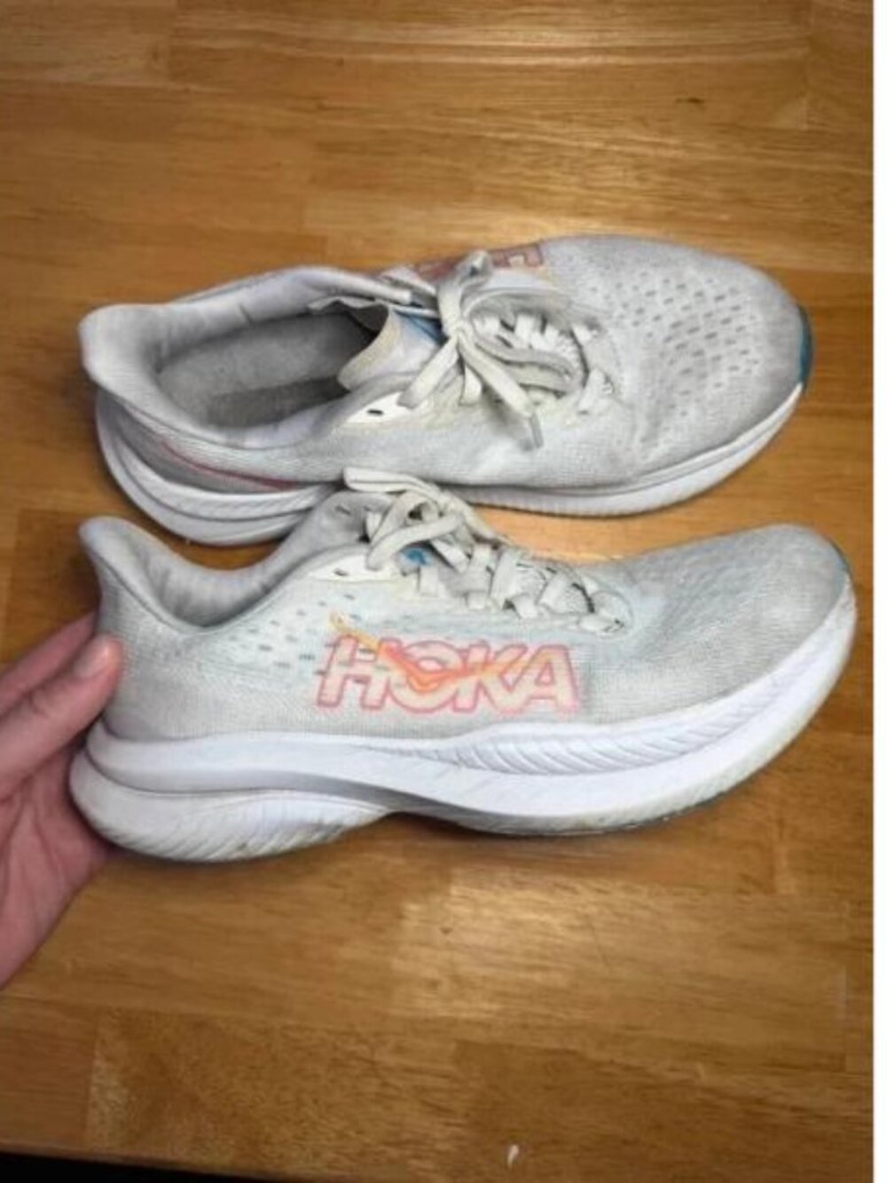Hoka Mach 6 Women's Running Shoes White Size 7.5